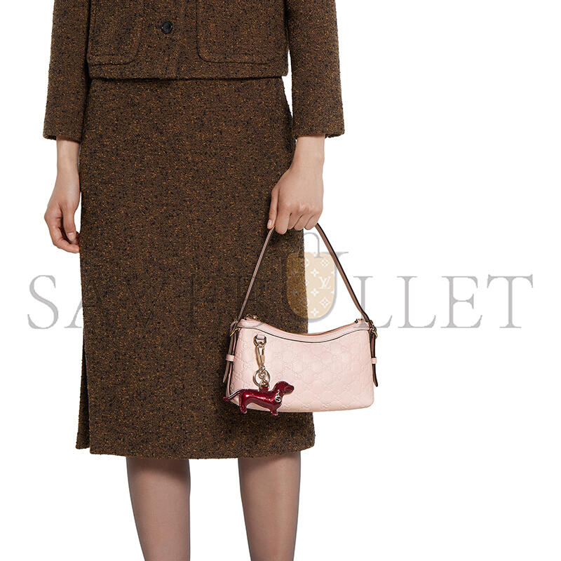 GUCCI GG EMBLEM SMALL SHOULDER BAG ‎847450 (22*14*8cm)